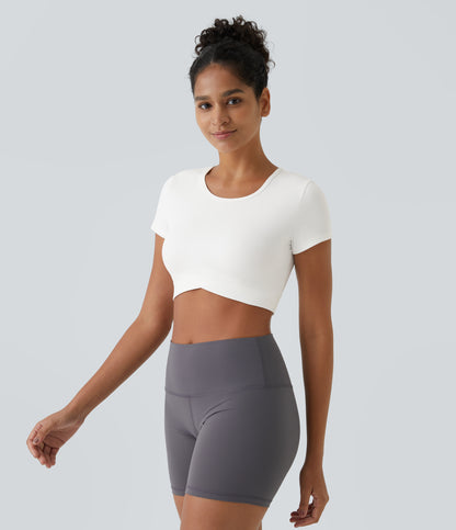 Aria Crop Top — White
